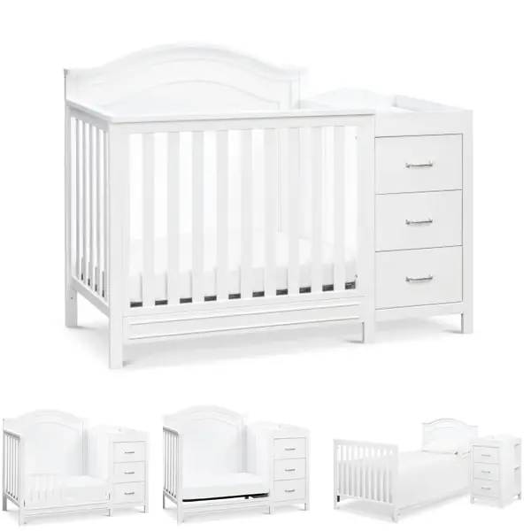 DaVinci Charlie 4-in-1 Convertible Mini Crib & Changer