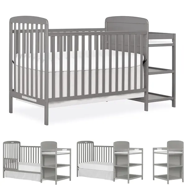 Dream On Me Anna 3-in-1 Full-Size Crib and Changing Table Combo