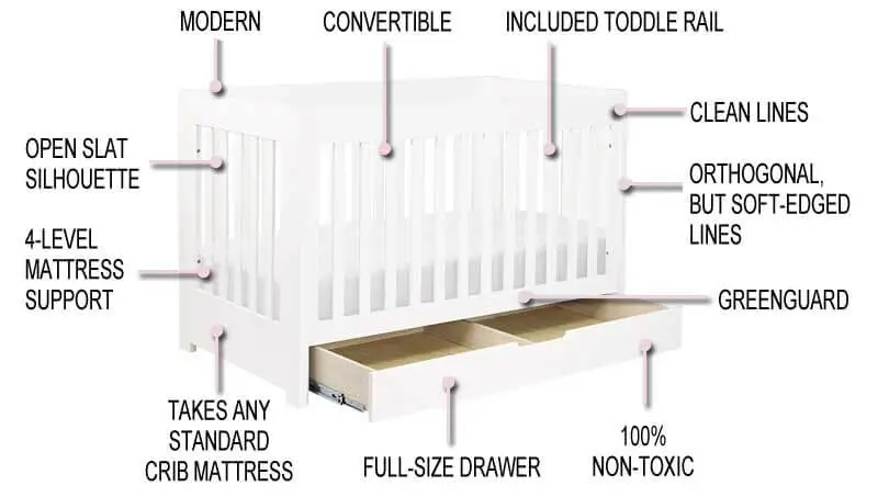 Babyletto Mercer 3-in-1 Convertible Crib Review | Features