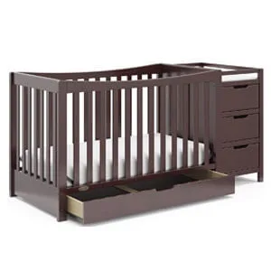 Graco Remi 4-In-1 Convertible Crib & Changer With Drawer