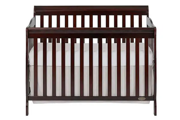 The Dream On Me Ashton 5-in-1 convertible crib in Black.