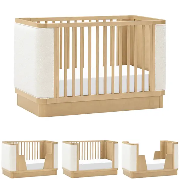 Babyletto Bondi Boucle 4-in-1 Convertible Crib with Toddler Bed Conversion Kit